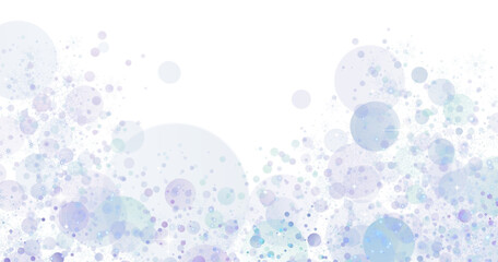 Blue bokeh and transparent background