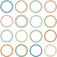 Colorful Hand Drawn Circle Frames