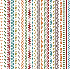 Hand Drawn Color Embroidery Designs