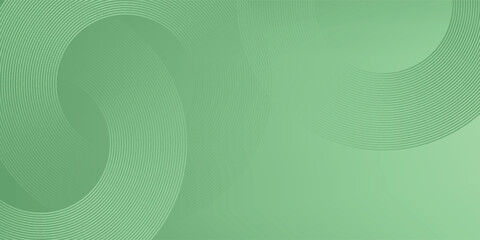 Abstract diagonal round circle lines on green background. Geometric stripe line art design modern. Vector EPS 10
