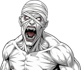 Blind Rage Monster Vector Art