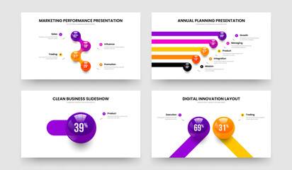 Sales Analysis 4 5 1 2 Step Infographic Frame Template Collection. Market Strategy Four Five One Two Option Diagram Presentation Design Vector Illustration Bundle.