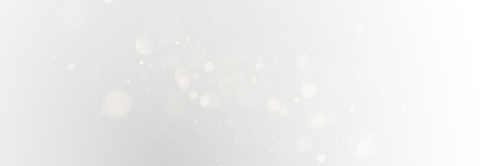 Fototapeta premium Christmas glowing bokeh confetti light and glitter texture overlay for your design. Festive sparkling gold dust png. Holiday powder dust for cards, invitations, banners, advertising.