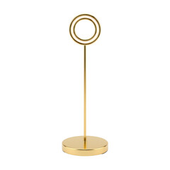 Minimalist gold table number or place card holder