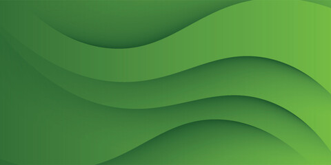 Abstract green wavy background. Ilustration vector EPS 10
