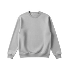 Blank gray melange crew neck sweatshirt mockup © BTG
