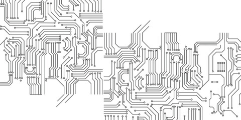 Digital background on white color surface.  technology background