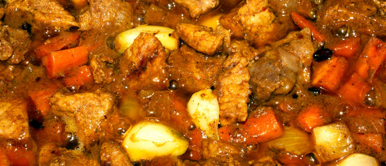 Roast with meat for pilaf.Filling for pilaf.Roast meat with carrots and onions.Toasted meat...