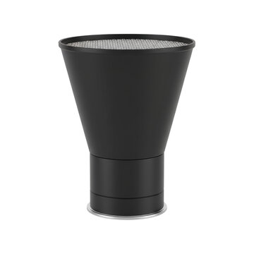 Black conical snoot photo studio light shaper