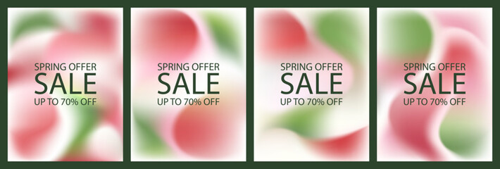 3d noise background. Organic gradient sun garden blurred image. Abstract pastel gradation color palette. Aurora sky light grain vector mesh. Aesthetic music event cover. Fluid spring poster design