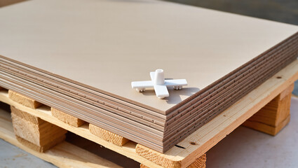 High fidelity commercial paneling sheets for industrial applications on wooden pallets