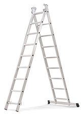 Studio shot of a telescopic ladder