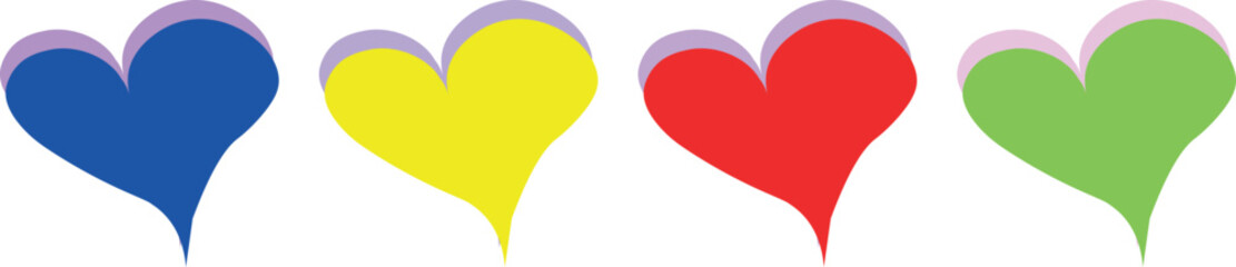 Colorful Hand-Drawn Doodle Hearts Bundle – Playful and Artistic Love Illustrations for Valentine’s Day Crafts, Cards, Stickers, and Creative Projects