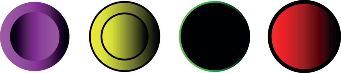 Vibrant Gradient Circle Brush Stroke Elements – Hand-Drawn Paint Vector Frames, Artistic Round Scribble Borders & Abstract Ink Circles for Modern Graphic Design