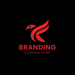 Flying Eagle Bird Logo Design