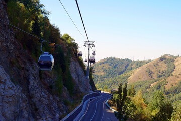 Medeo in the mountains of Almaty. Medeo in Kazakhstan