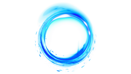 Hd transparent neon glow effects of circles formations 