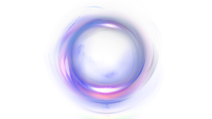 Hd transparent neon glow effects of circles formations 