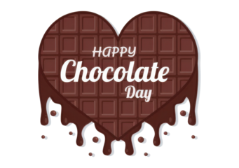 Celebrate chocolate day with a heart shaped delight a cocoa infused treat a sweet indulgence for the senses to enjoy
