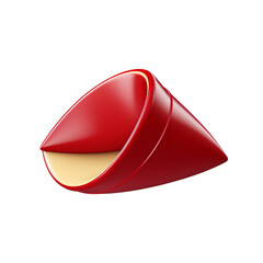 Fototapeta premium A vibrant, playful depiction of a red food container ready for delicious snacks, highlighting fun and creativity.