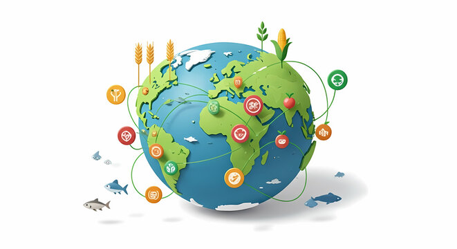 Global Food Network A Visual Representation of Agriculture and Distribution
