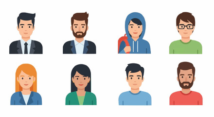 Diverse group of people portraits showcasing various expressions and appearances in a collection.