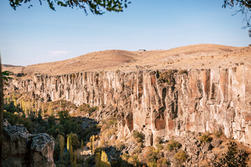 Ihlara Valley, Cappadocia, Turkey, with ancient rock temples and biblical frescoes