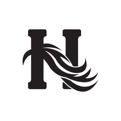 Hair logo template vector icon illustration design