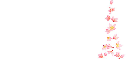 Flower falling frame 