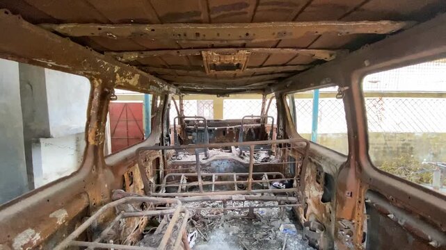 old car in the street