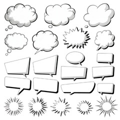 comic speech bubbles