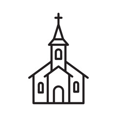 "Church building icon"