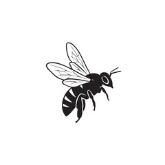 "Flying bee icon"