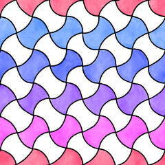 seamless pattern with wavy lines