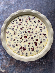 Sour cherry clafoutis
