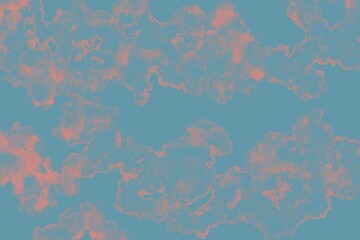 Blue minimal background with coral texture details, elegant abstract artistic wallpaper