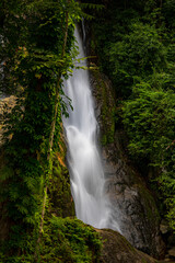 A gorgeous waterfall captured in long exposure, Punjaban Waterfall, national park, Ranong, Thailand.