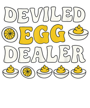 Naklejki Funny Deviled Egg Dealer Thanksgiving 