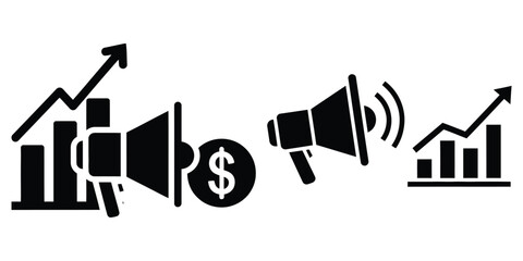 business marketing icon vector set