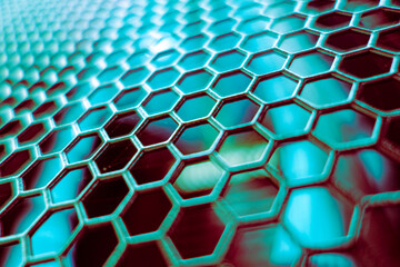 Colorful Hexagonal Pattern Background