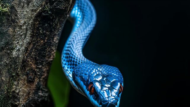wild snake  on tropical forest
