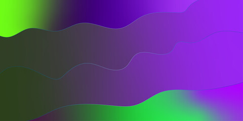 Abstract Wavy Background and Colorful Gradient Design. Abstract organic shapes modern color layers. Banner with abstract background with colorful paper cutout waves. illustration