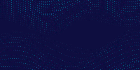 Obraz premium blue wavy halftone background. Dot pop art simple sport style vector.