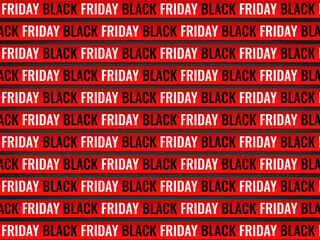 Black Friday red seamless pattern background. Set of Black Friday sale backgrounds.