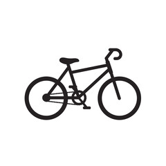 Fototapeta premium Minimalist bicycle silhouette design for modern aesthetic projects