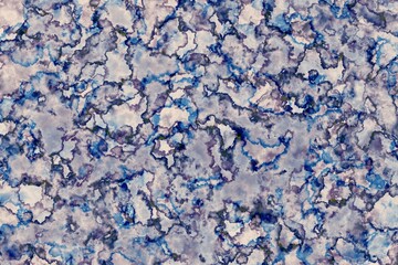 Gray-blue abstract cellular texture with purple accents and fluid details, perfect for industrial designs
