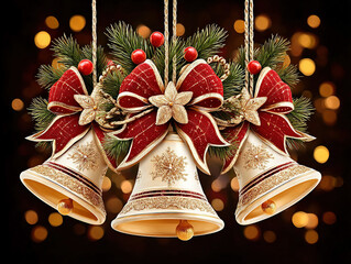 Christmas silver bells ringing