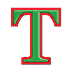 red letter T