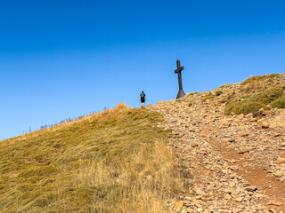 Beautiful street view of Old town in Jaca, Huesca, Spain