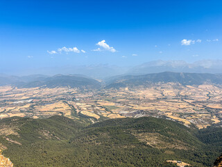 Beautiful street view of Old town in Jaca, Huesca, Spain